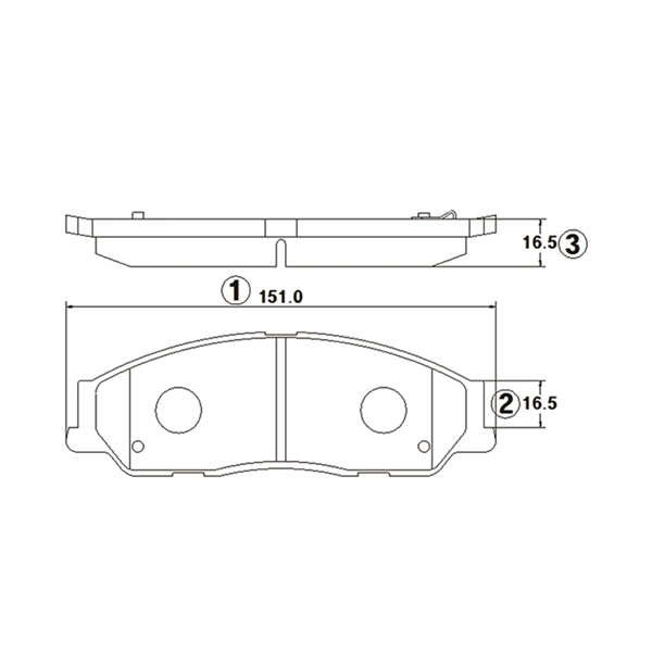Brake Pad Set, disc brake (GK1024)