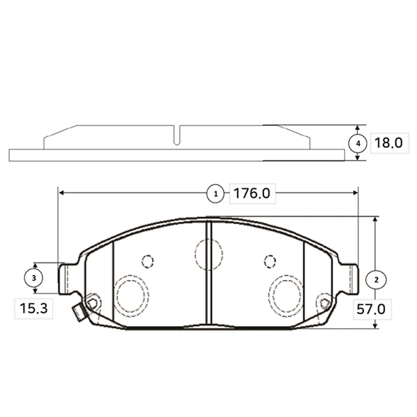 Brake Pad Set, disc brake (GK0098)