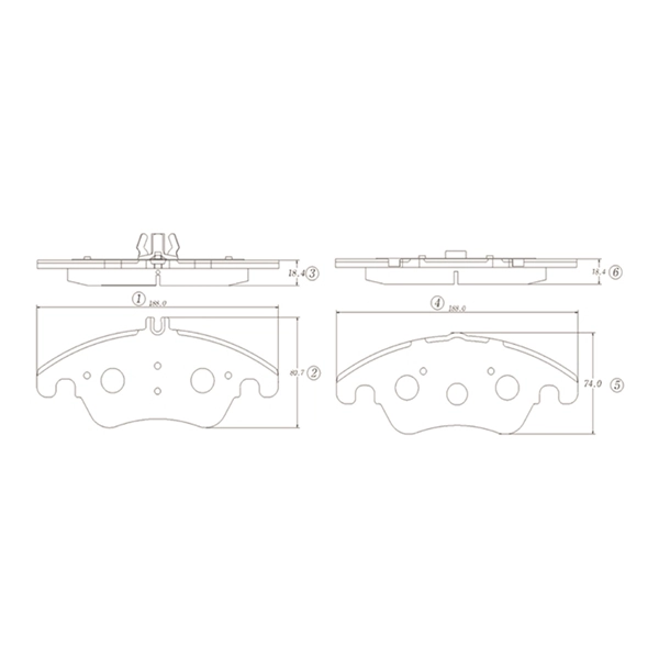 Brake Pad Set, disc brake (GK1478)