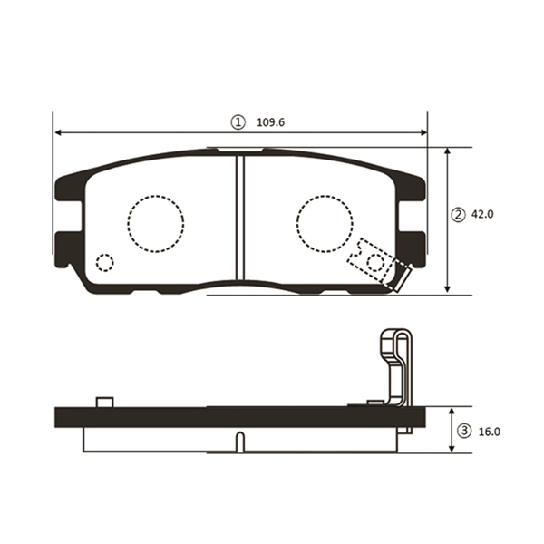 Brake Pad Set, disc brake (GK0404)