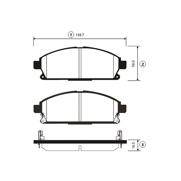 Brake Pad Set, disc brake (GK0840)