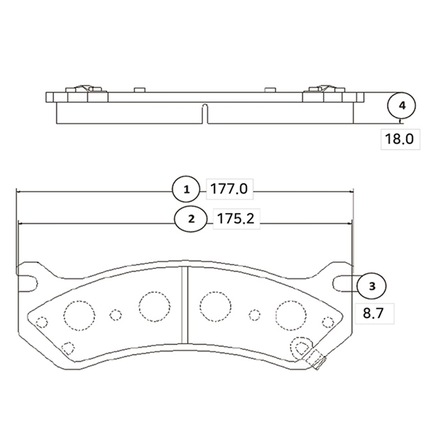 Brake Pad Set, disc brake (GK0248)