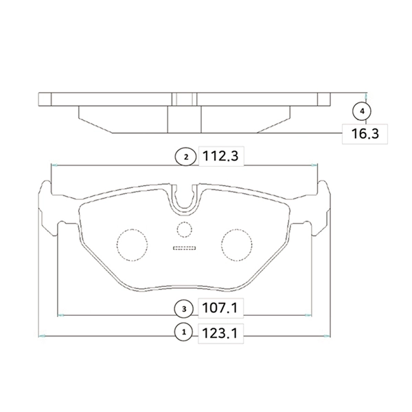 Brake Pad Set, disc brake (GK0002)