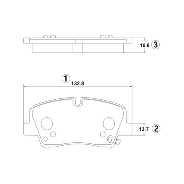 Brake Pad Set, disc brake (GK1405)