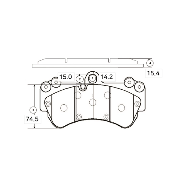 Brake Pad Set, disc brake (GK1260)