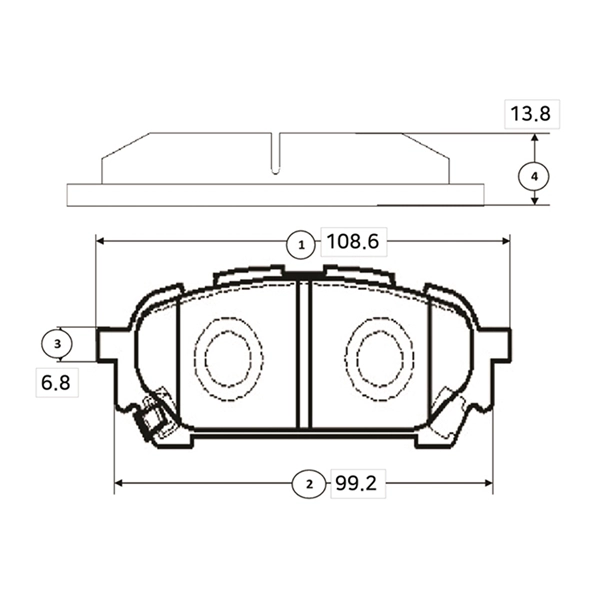 Brake Pad Set, disc brake (GK0992)