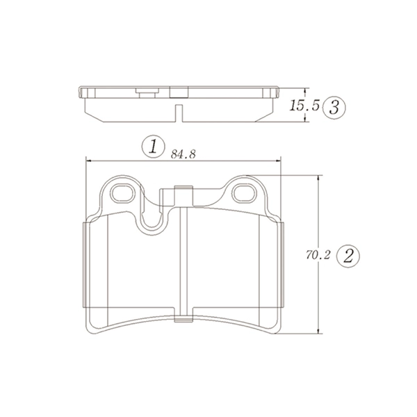 Brake Pad Set, disc brake (GK1477)