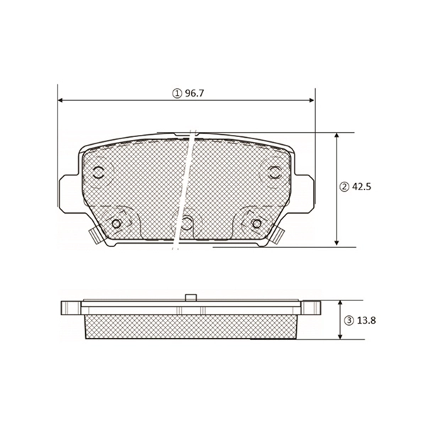 Brake Pad Set, disc brake (GK1447)