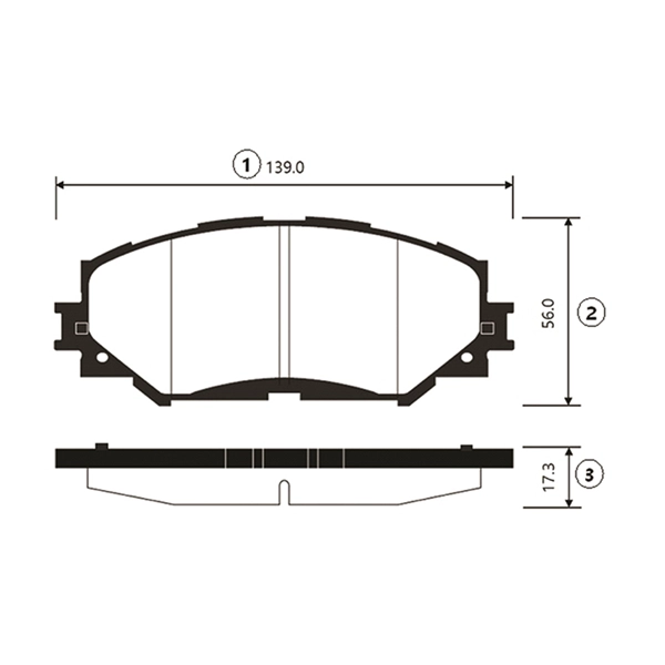 Brake Pad Set, disc brake (GK1062)