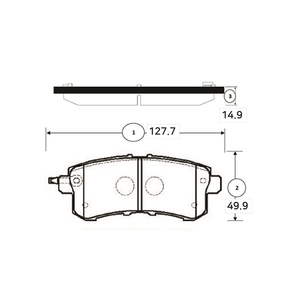 Brake Pad Set, disc brake (GK1356)