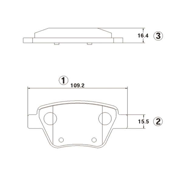 Brake Pad Set, disc brake (GK1427)