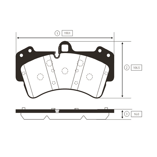 Brake Pad Set, disc brake (GK1299)