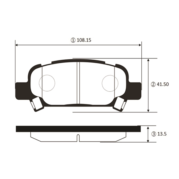 Brake Pad Set, disc brake (GK1006)