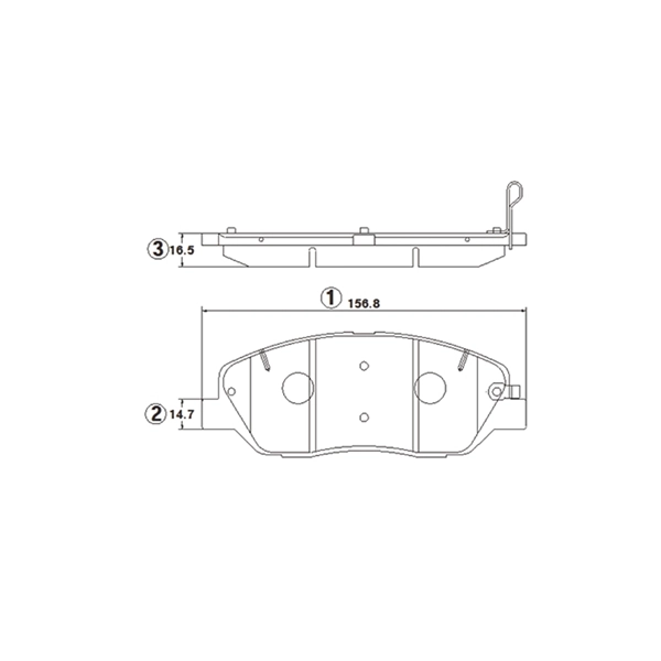Brake Pad Set, disc brake (GK1384)
