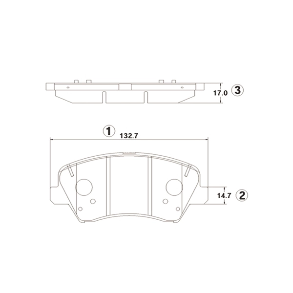 Brake Pad Set, disc brake (GK1414)