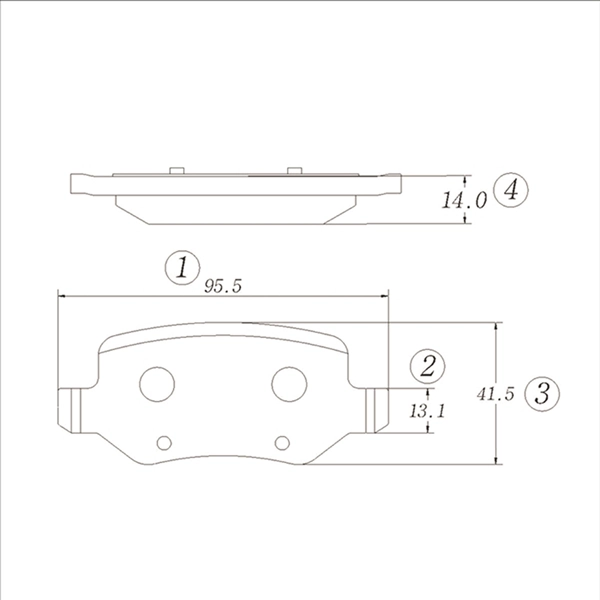 Brake Pad Set, disc brake (GK0079)