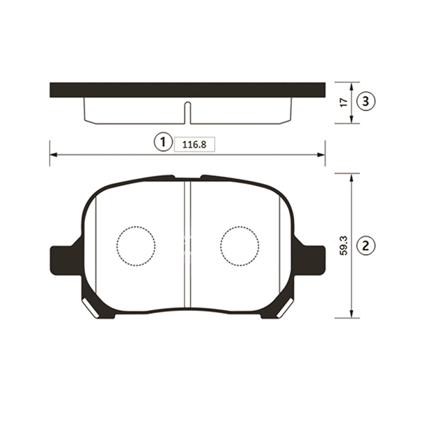Brake Pad Set, disc brake (GK1017)