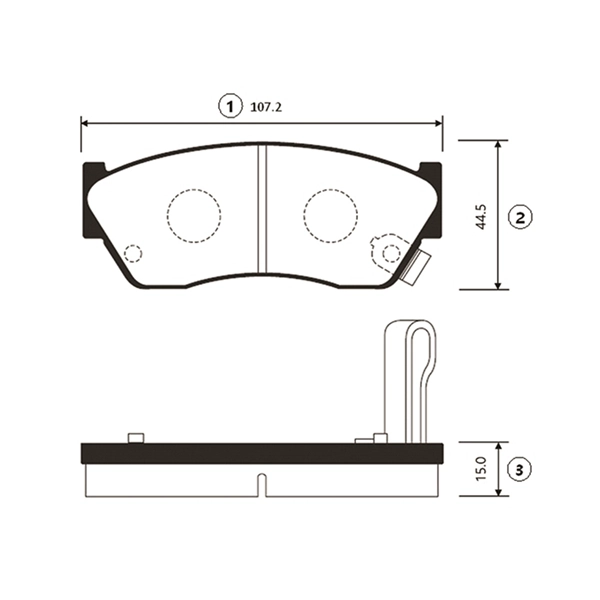 Brake Pad Set, disc brake (GK0945)