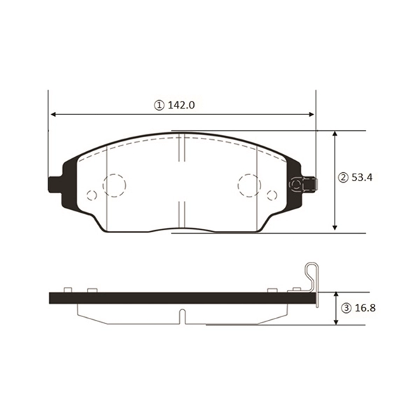 Brake Pad Set, disc brake (GK1479)
