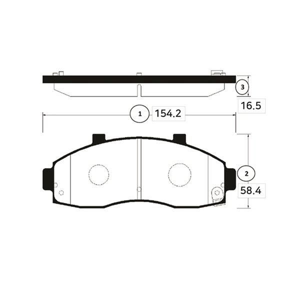 Brake Pad Set, disc brake (GK0520)