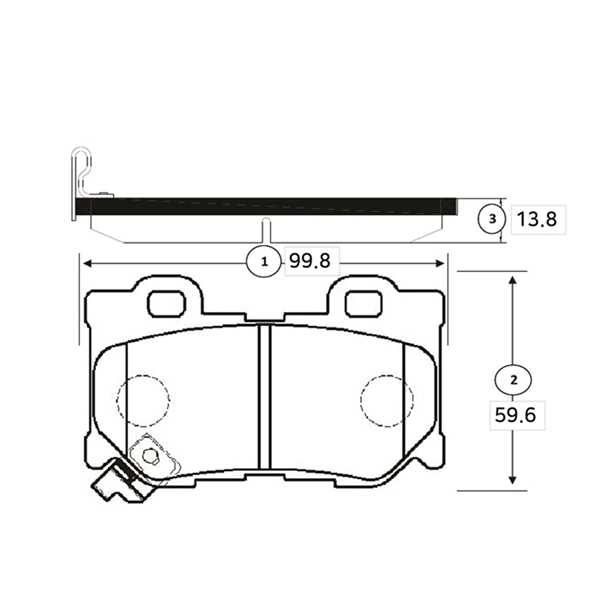 Brake Pad Set, disc brake (GK0740)