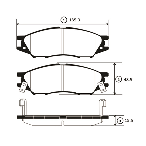 Brake Pad Set, disc brake (GK0978)