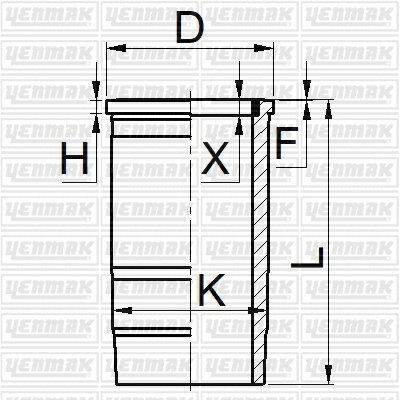 Cylinder Sleeve (51-05254-000)