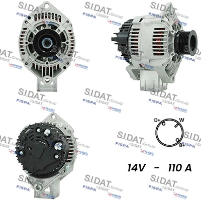 Alternator (A12VA1018A2)