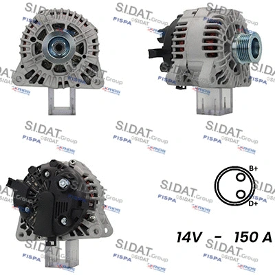Alternator (A12VA1017A2)
