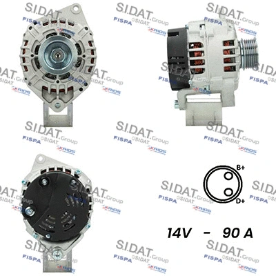 Alternator (A12VA0807)