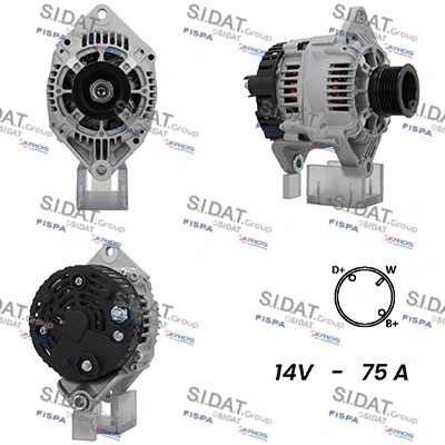 Alternator (A12VA1022A2)