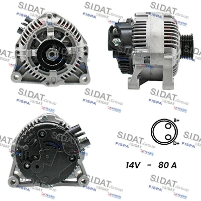 Alternator (A12VA0804A2)