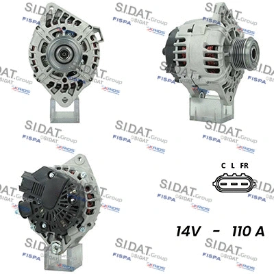 Alternator (A12VA0824A2)