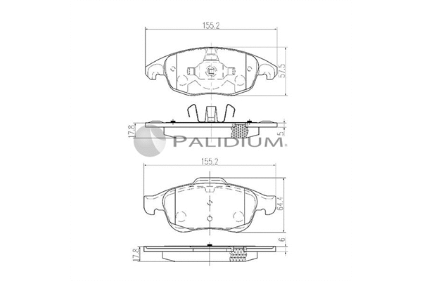 Brake Pad Set, disc brake (P1-1092)
