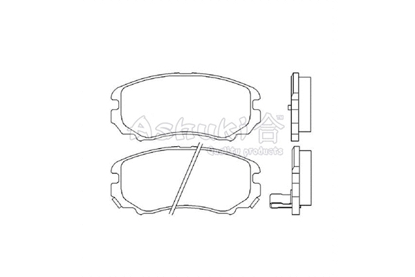 Brake Pad Set, disc brake (I042-50)