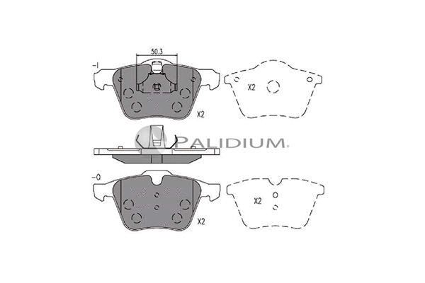 Brake Pad Set, disc brake (P1-1148)