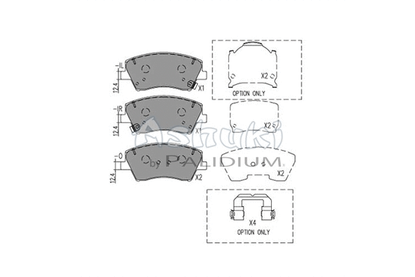 Brake Pad Set, disc brake (I043-26)