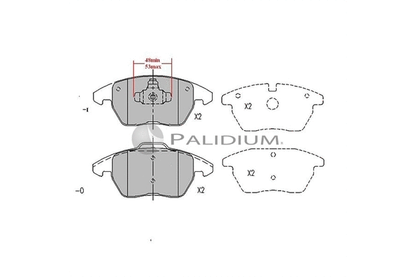 Brake Pad Set, disc brake (P1-1005)