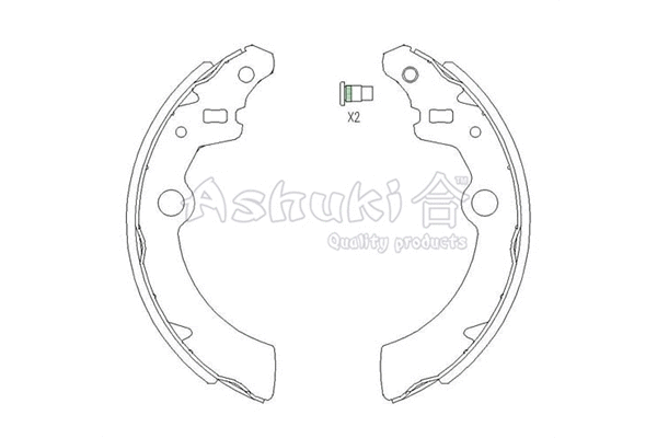 Brake Shoe Set (1050-5208)