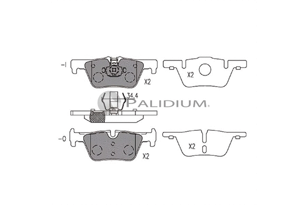 Brake Pad Set, disc brake (P1-1352)