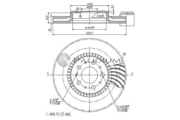Brake Disc (P330-055)