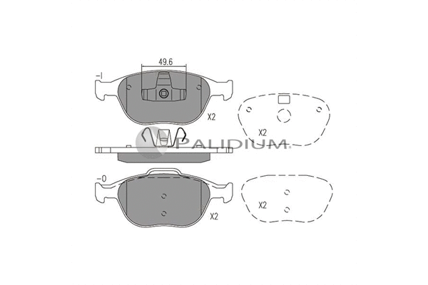 Brake Pad Set, disc brake (P1-1519)