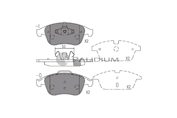 Brake Pad Set, disc brake (P1-1139)