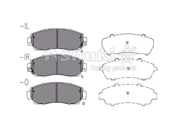 Brake Pad Set, disc brake (H025-96)