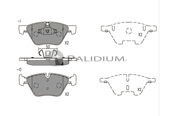 Brake Pad Set, disc brake (P1-1548)
