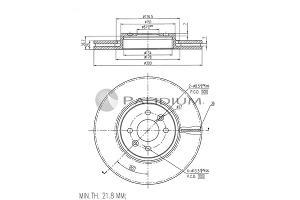 Brake Disc (P330-133)