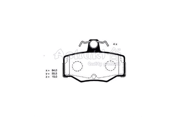 Brake Pad Set, disc brake (N009-35)