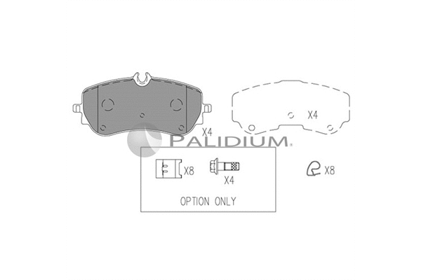 Brake Pad Set, disc brake (P1-1540)