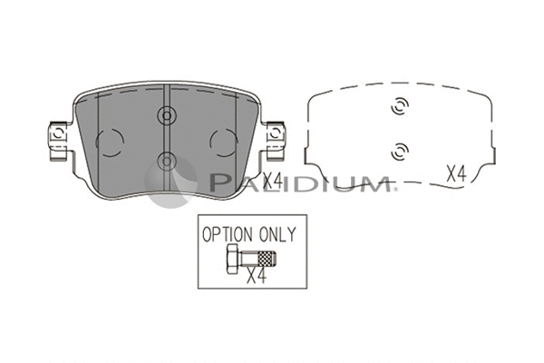 Brake Pad Set, disc brake (P1-1552)