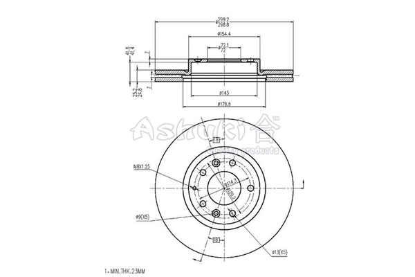 Brake Disc (M606-37)